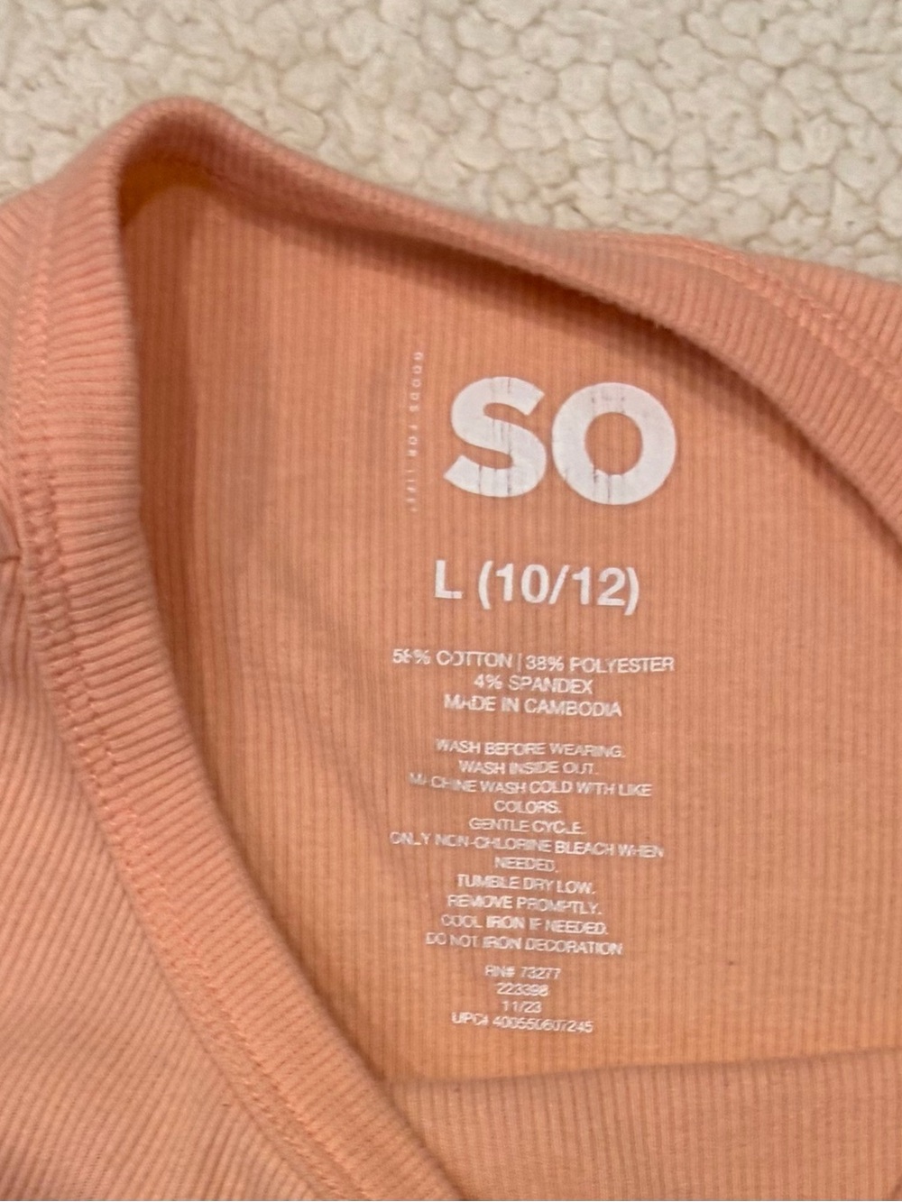 SO "Wave Hello" Surfer Ribbed Tank Top - Picture 2 of 3